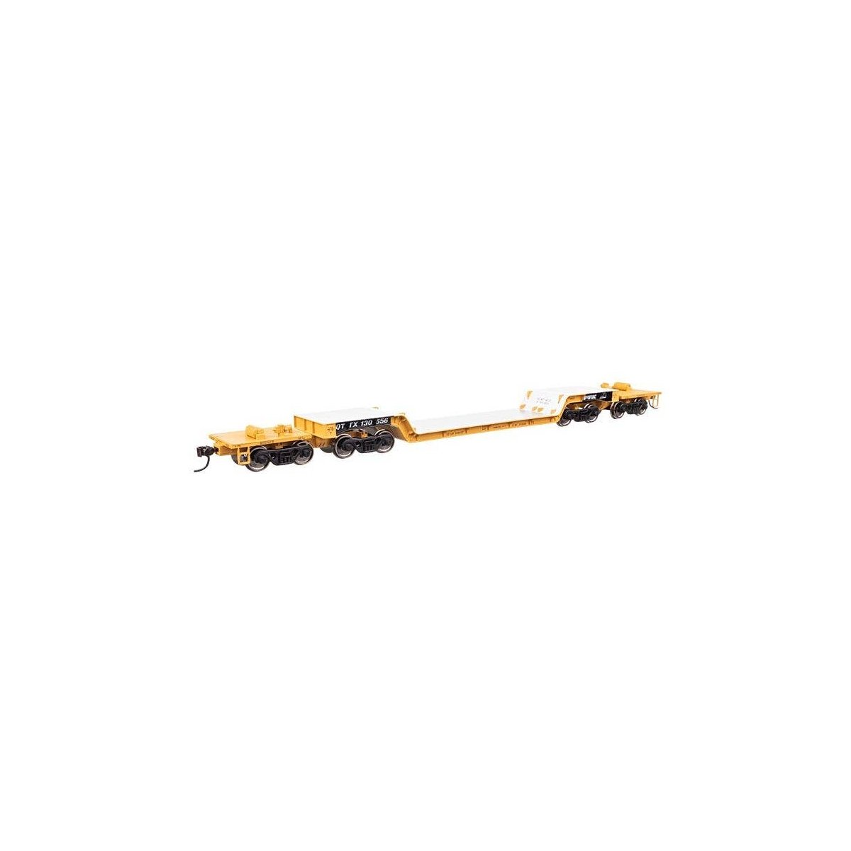 81′ 8-Axle Depressed Center Flatcar - Ready to Run -- TTX QTTX 130556, HO, WalthersMainline 50237