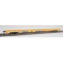 85′ General American G85 Flatcar - Ready to Run -- GTTX (Yellow) 300553, HO, WalthersMainline 5521