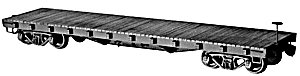 40′ 50-Ton AC&F Flatcar - Kit -- Undecorated, HO, Tichy Train Group 4021