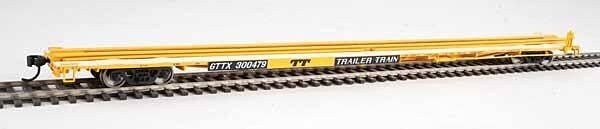 85′ General American G85 Flatcar - Ready to Run -- GTTX (Yellow) 300479, HO, WalthersMainline 5520