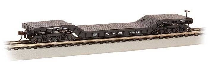 52′ Depressed-Center Flatcar - Ready-to-Run - Silver Series(R) -- New York Central 498991, HO, Bachmann Industries 18341