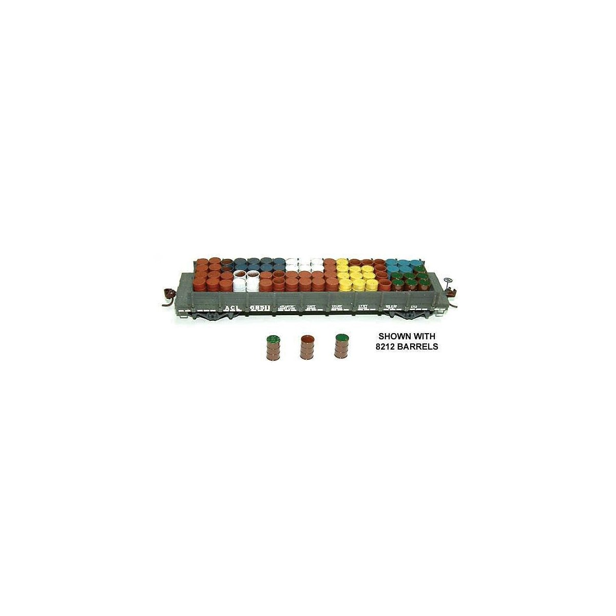 Atlantic Coast Line Style Flatcar - Kit -- Undecorated (Optional Wood Gondola Sides & Decal), HO, Tichy Train Group 40404