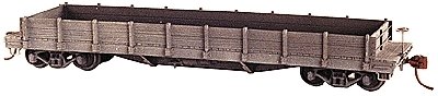 Atlantic Coast Line Style Flatcar - Kit -- Undecorated (Optional Wood Gondola Sides), HO, Tichy Train Group 4040