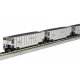 BethGon Coalporter 8-Pack - Ready to Run -- BNSF Railway (silver, Boxcar Red, orange, black, Wedge, N, Kato USA Inc 1064633