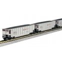 BethGon Coalporter 8-Pack - Ready to Run -- BNSF Railway (silver, Boxcar Red, orange, black, Wedge, N, Kato USA Inc 1064633