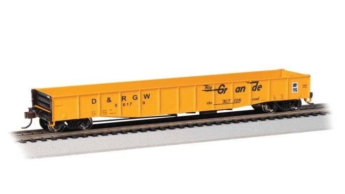 ACF 50`6` Drop-End Gondola - Ready to Run - Silver Series(R) -- Denver & Rio Grande Western , HO, Bachmann Industries 74806