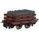 Narrow Gauge Slate Gondola w/Load - Ready to Run -- Brown, HOn30, Bachmann Industries 77316