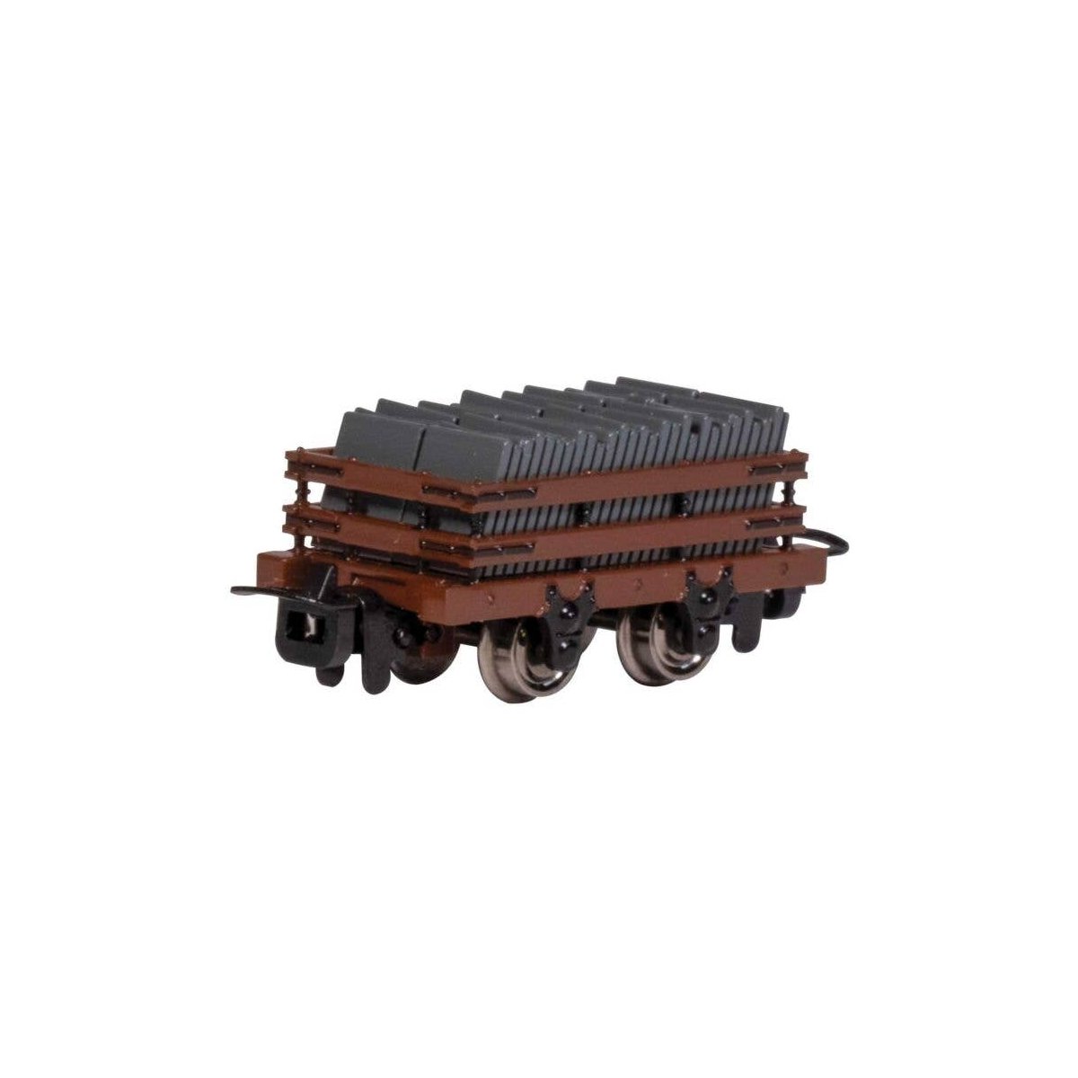 Narrow Gauge Slate Gondola w/Load - Ready to Run -- Brown, HOn30, Bachmann Industries 77316