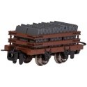 Narrow Gauge Slate Gondola w/Load - Ready to Run -- Brown, HOn30, Bachmann Industries 77316