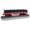 Old-Time Wood Gondola - Ready to Run -- Western & Atlantic 127 (red, black), HO, Bachmann Industries 15403