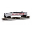 40′ Steel Gondola with Load - Ready to Run -- Southern Railway 1227 (silver, red), N, Bachmann Industries 17258