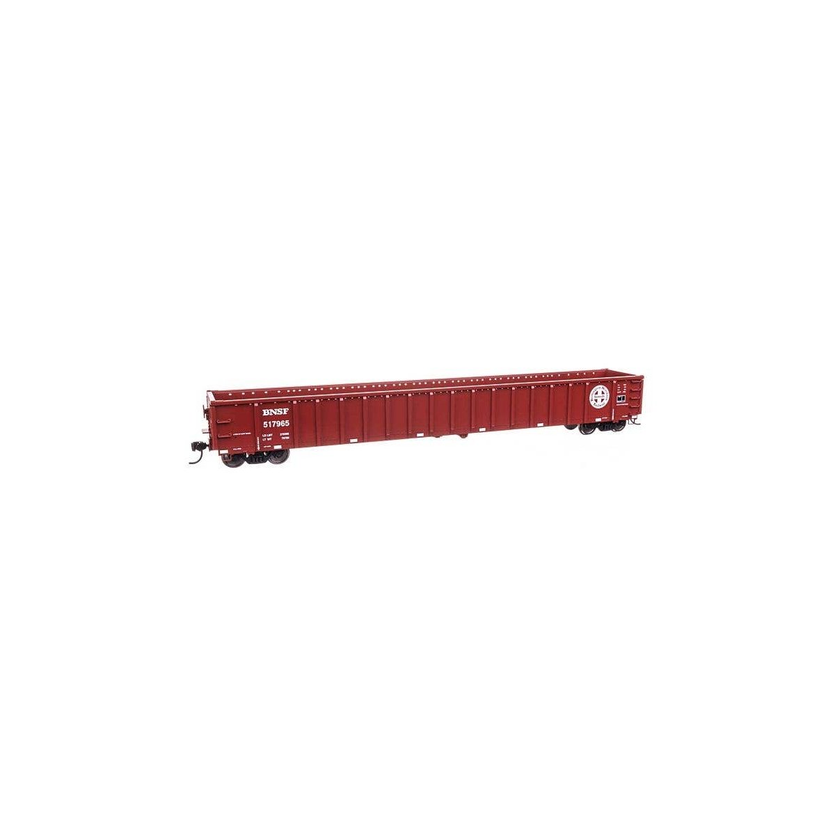 68′ Railgon Gondola - Ready To Run -- BNSF Railway 517965, HO, WalthersMainline 6463