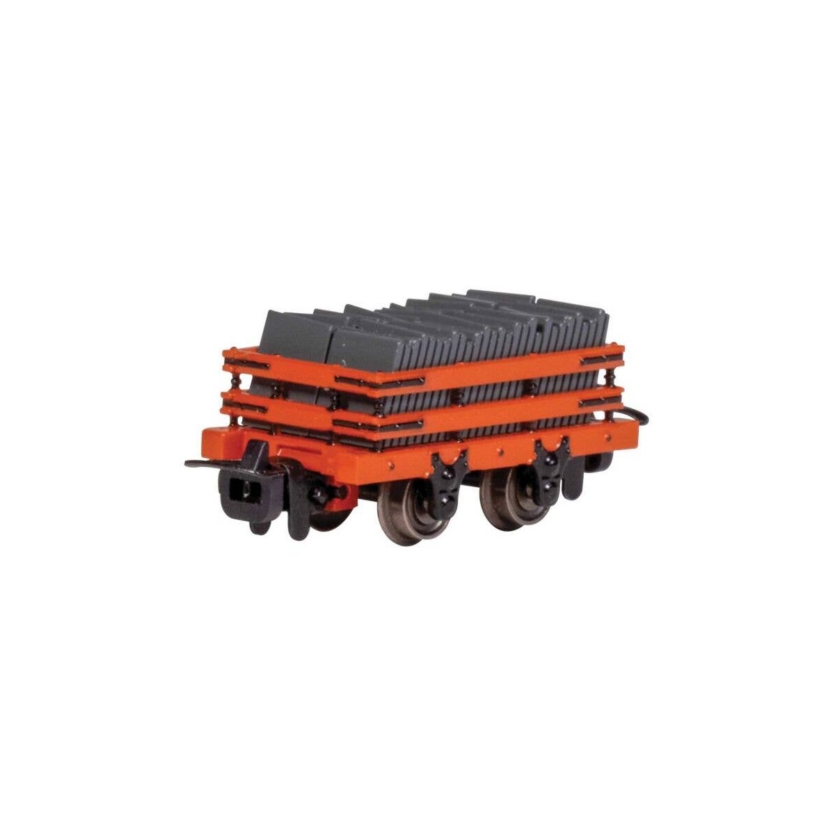 Narrow Gauge Slate Gondola w/Load - Ready to Run -- Red, HOn30, Bachmann Industries 77317