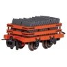 Narrow Gauge Slate Gondola w/Load - Ready to Run -- Red, HOn30, Bachmann Industries 77317