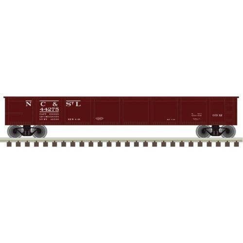 42′ Steel Gondola w/Cement Container Load - Ready to Run - Master(R) -- Nashville, Chattanooga & St. , N, Trainman 50006758