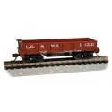 Old-Time Wood Gondola - Ready to Run -- Lake Shore & Michigan Southern (Boxcar Red), N, Bachmann Industries 15455