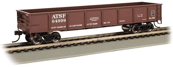 40′ Gondola - Ready to Run - Silver Series(R) -- Atchison, Topeka & Santa Fe 64999 (Boxcar R, HO, Bachmann Industries 17217
