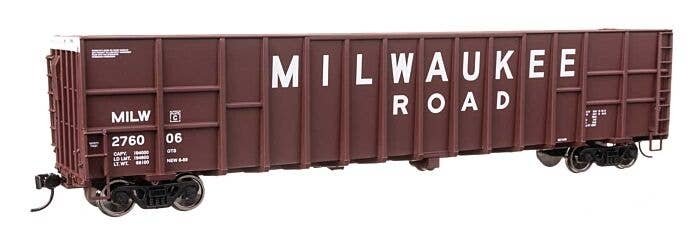 61′ Wood Chip Gondola - Ready To Run -- Milwaukee Road 276006, HO, WalthersMainline 6117