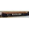 52`6` 15-Panel Mill Gondola - Medium Dented Sides - Ready to Run -- Wabash 12720 (black, white), N, Bluford Shops 52185