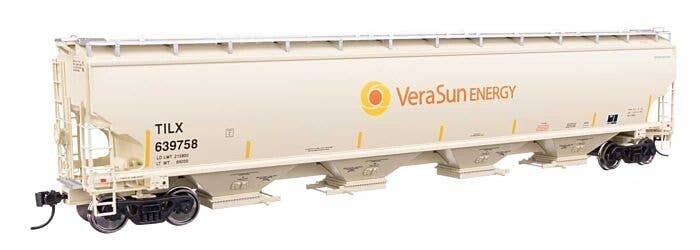 67′ Trinity 6351 4-Bay Covered Hopper - Ready to Run -- Vera Sun TILX 639758, HO, WalthersProto 110330
