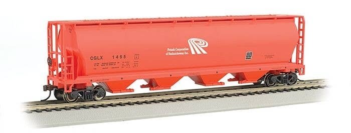 Canadian Cylindrical 4-Bay Grain Hopper - Ready to Run - Silver Series(R) -- Potash Corporat, HO, Bachmann Industries 19143