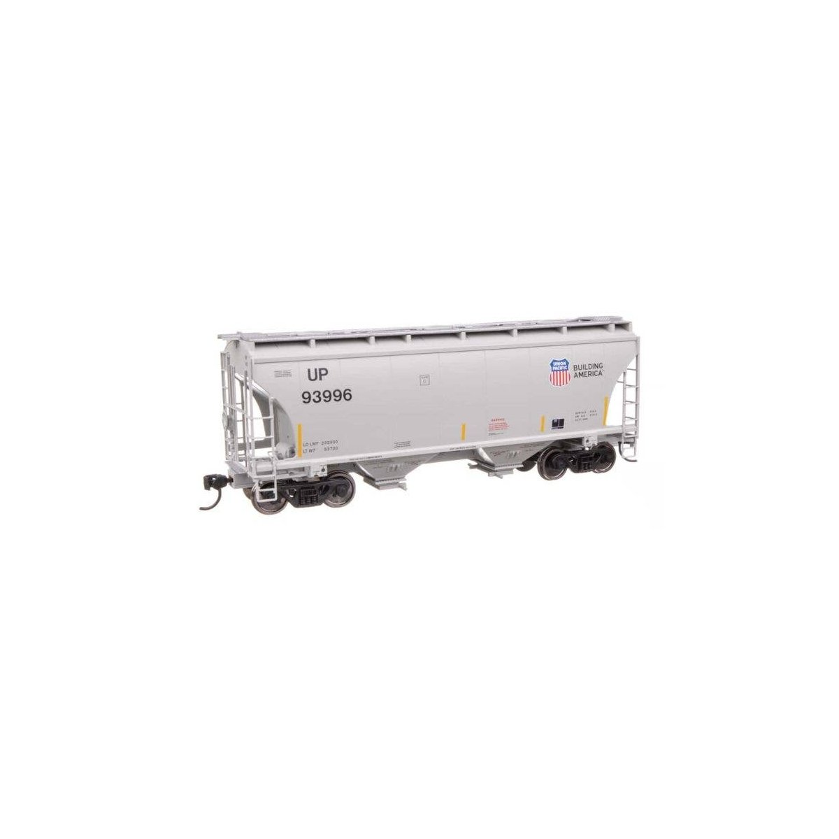 39′ Trinity 3281 2-Bay Covered Hopper - Ready-to-Run -- Union Pacific(R) 93996, HO, WalthersMainline 49328