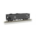 40′ Quad Hopper - Ready to Run - Silver Series(R) -- Pennsylvania Railroad 249907 (black), HO, Bachmann Industries 17603