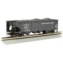40′ Quad Hopper - Ready to Run - Silver Series(R) -- Chesapeake & Ohio, HO, Bachmann Industries 17605