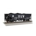 40′ Quad Hopper - Ready to Run - Silver Series(R) -- Norfolk & Western, HO, Bachmann Industries 17642