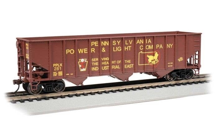 Bethlehem Steel 3-Bay 100-Ton Open Hopper - Ready to Run - Silver Series(R) -- Pennsylvania , HO, Bachmann Industries 18725