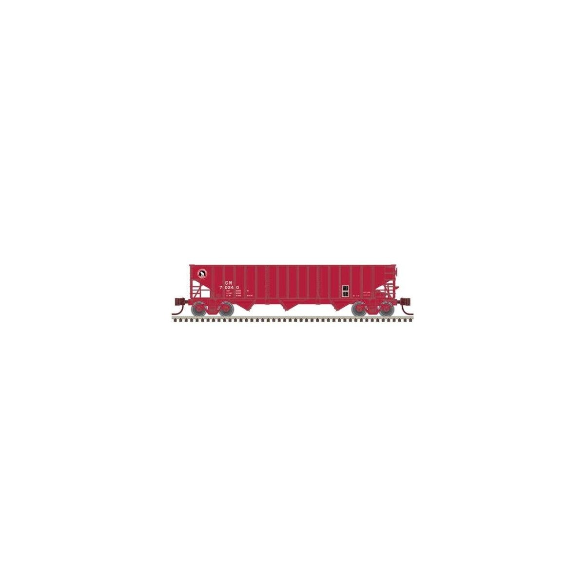 Pullman-Standard PS-2750 3-Bay Hopper - Ready to Run - Master(R) -- Great Northern 70, N, Atlas Model Railroad Co. 50007003