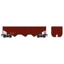 70-Ton 14-Panel 3-Bay Hopper - Ready to Run -- Dimensional Data (Boxcar Red), HO, Bowser Manufacturing Co. 43443