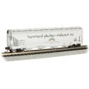 56′ 4-Bay Center-Flow Hopper - Ready to Run - Silver Series(R) -- Hammond Plastics 58468, N, Bachmann Industries 17563