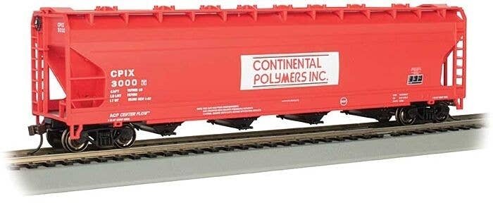 Silver Series(R) 56′ ACF Center-Flow Covered Hopper - Ready to Run -- Continental Polymers, , HO, Bachmann Industries 17510
