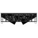 55-Ton Wood-Side 2-Bay Hopper - Kit -- Chesapeake & Ohio 54736 (black), HO, Accurail Inc 81862