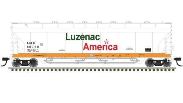 Pressureaide Centerflow Covered Hopper - Ready to Run - Master(R) -- Luzenac America , N, Atlas Model Railroad Co. 50006075