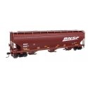 60′ NSC 5150 3-Bay Covered Hopper - Ready to Run -- BNSF Railway 495277, HO, WalthersMainline 7740