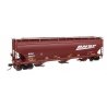 60′ NSC 5150 3-Bay Covered Hopper - Ready to Run -- BNSF Railway 495277, HO, WalthersMainline 7740