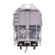 60′ NSC 5150 3-Bay Covered Hopper - Ready to Run -- Data Only (gray), HO, WalthersMainline 7755