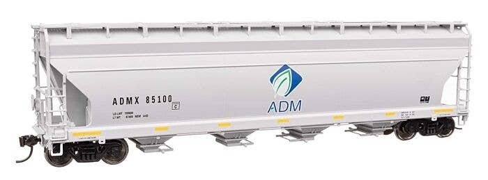 ACF 5250 4-Bay Centerflow Covered Hopper - Ready to Run -- Archer-Daniels-Midland 85100, HO, WalthersMainline 49205