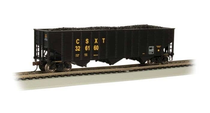 Bethlehem Steel 3-Bay 100-Ton Open Hopper - Ready to Run - Silver Series(R) -- CSX Transport, HO, Bachmann Industries 18705