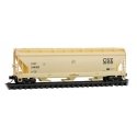 ACF 3-Bay Center Flow Covered Hopper with Elongated Hatches - Ready to Run -- CSX 248082 (bei, N, Micro Trains Line 9400930