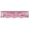 Pullman-Standard 4750 3-Bay Covered Hopper - Kit -- Klemme COOP RREX 4260 (pink, black), HO, Accurail Inc 81823