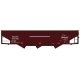 AAR 70-Ton Offset-Side 3-Bay Hopper - Kit -- Milwaukee Road 341029 (Boxcar Red, TMR Logo), HO, Accurail Inc 81852