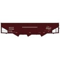 AAR 70-Ton Offset-Side 3-Bay Hopper - Kit -- Milwaukee Road 341029 (Boxcar Red, TMR Logo), HO, Accurail Inc 81852