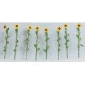 Sunflowers - Assembled -- 2′ 5cm Tall pkg(16), O, JTT Miniature Tree 95524