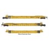 NSC Articulated 3-Unit 53′ Well Car - Ready-to-Run -- TTX 785786, HO, WalthersMainline 55827
