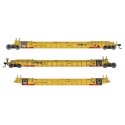 NSC Articulated 3-Unit 53′ Well Car - Ready-to-Run -- TTX 786942, HO, WalthersMainline 55829