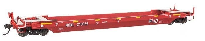 Gunderson Rebuilt All-Purpose 40′ Well Car - Ready-To-Run -- Northwestern Oklahoma Railroad (red), HO, WalthersProto 109135