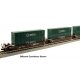 Gunderson Maxi-I 5-Unit Container Well Car w/40′ Containers - Ready to Run -- BNSF Railway 239156 , N, Kato USA Inc 1066211